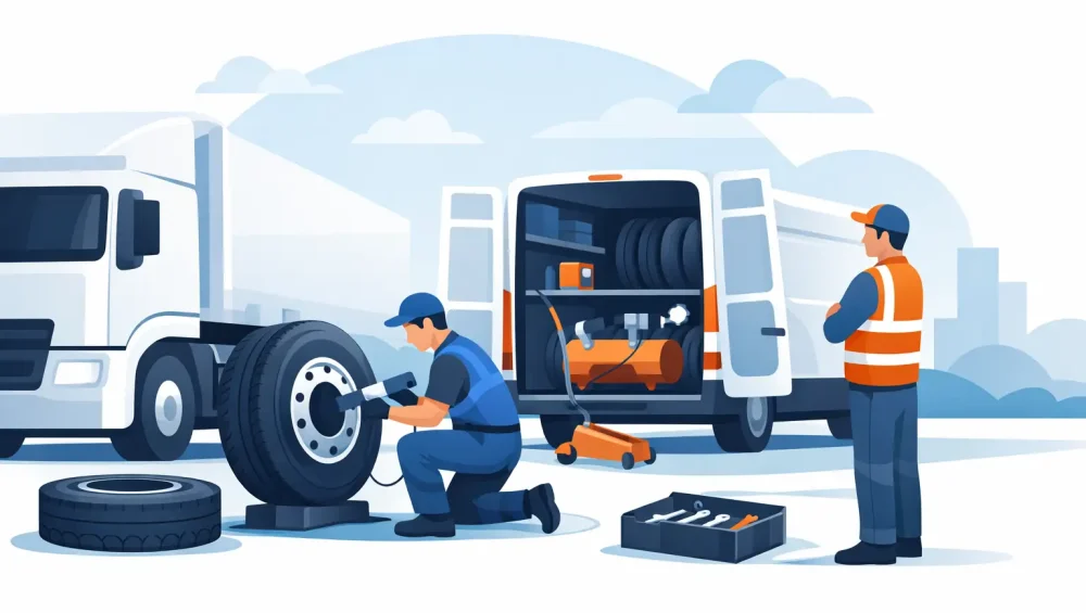 On Site Truck Tyre Fitting That Cuts Downtime