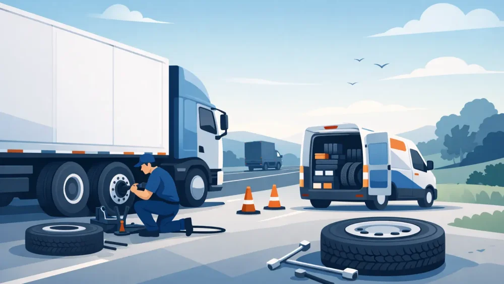 Roadside Truck Tyre Service That Gets You Moving