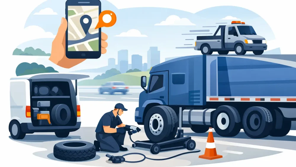 Truck Tyre Roadside Callout Done Fast