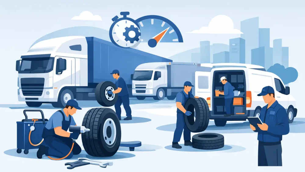 Truck Tyre Service for Fleets That Cuts Downtime