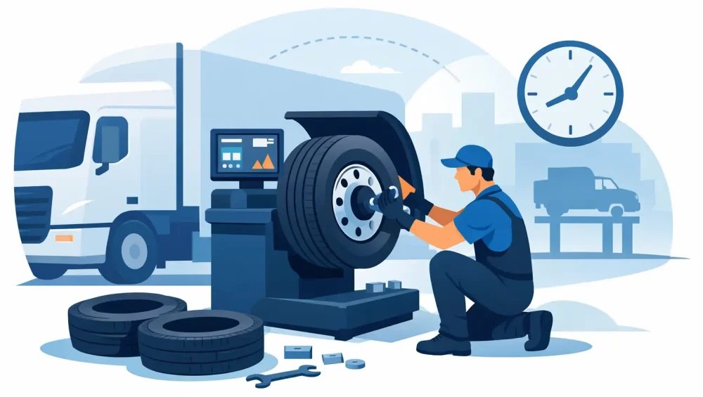 Truck Wheel Balancing Service That Cuts Downtime