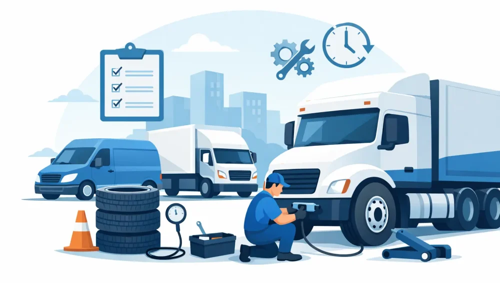 A Fleet Tyre Maintenance Example That Saves Downtime