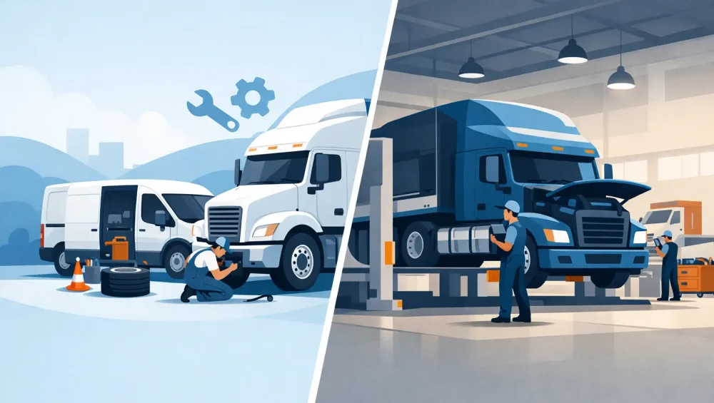 Mobile Fitting vs Depot Fitting for Trucks