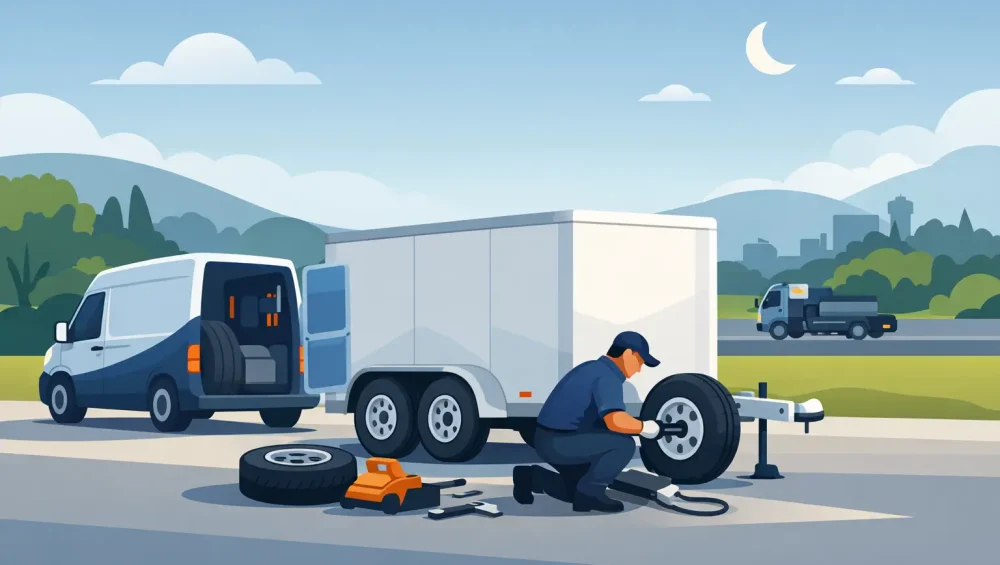 Mobile Trailer Tyre Service Maitland 24/7