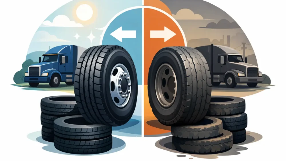 New Versus Used Truck Tyres: Which Pays Off?