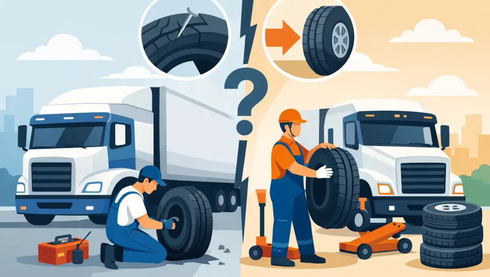Truck Puncture Repair vs Replacement: Decide Fast