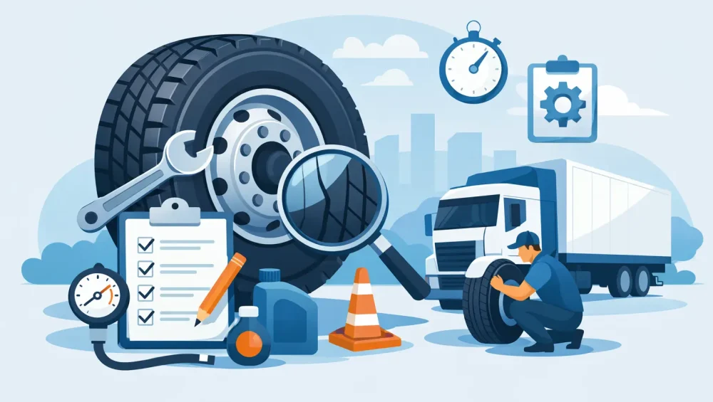 Truck Tyre Maintenance Checklist for Less Downtime