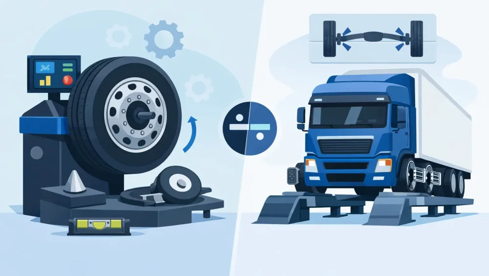 Tyre Balancing vs Alignment for Heavy Trucks