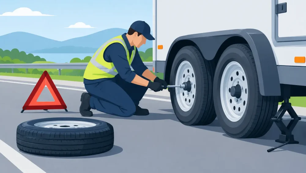 How to Handle Trailer Tyre Failure Safely