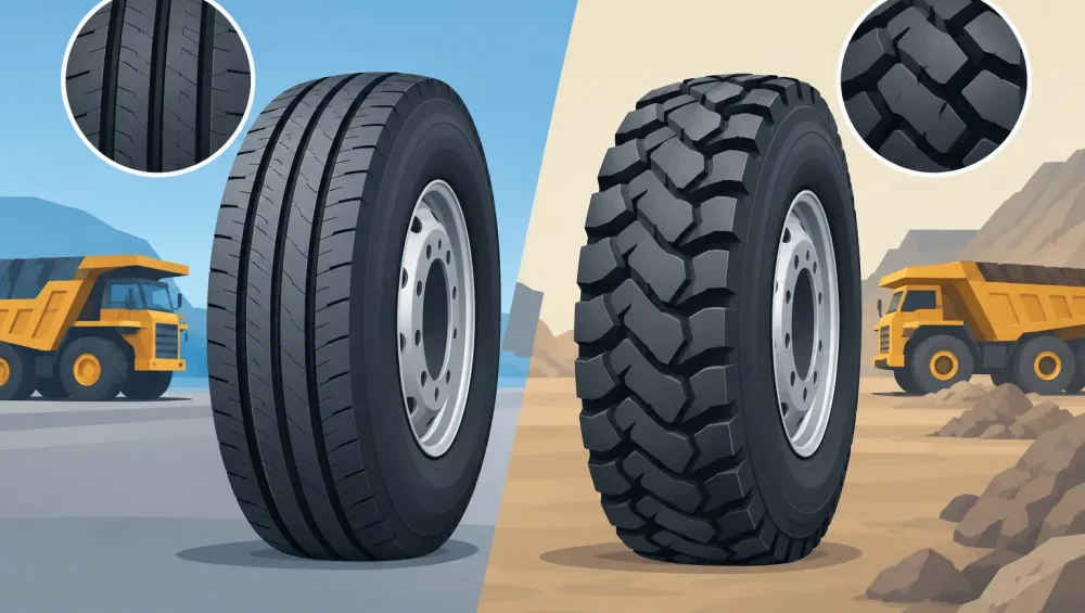 Radial Versus Bias Truck Tyres for Heavy Work
