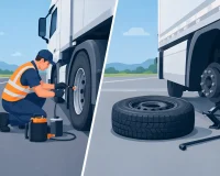 Roadside Tyre Repair Versus Spare for Trucks