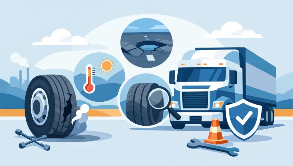 Top Causes of Truck Tyre Failure and How to Stop Them