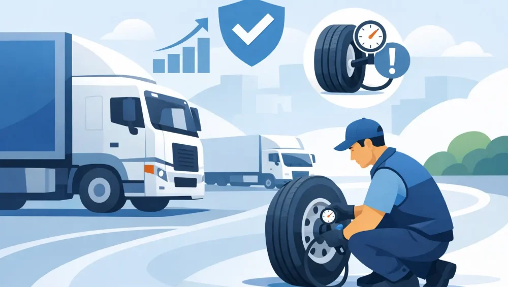 Truck Tyre Pressure Check for Safer Fleet Uptime