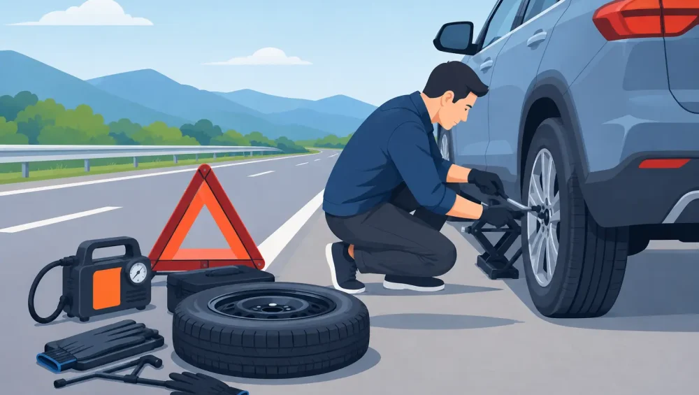 How to Prepare for Tyre Failures on the Road