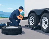 Roadside Trailer Wheel Replacement, Done Fast
