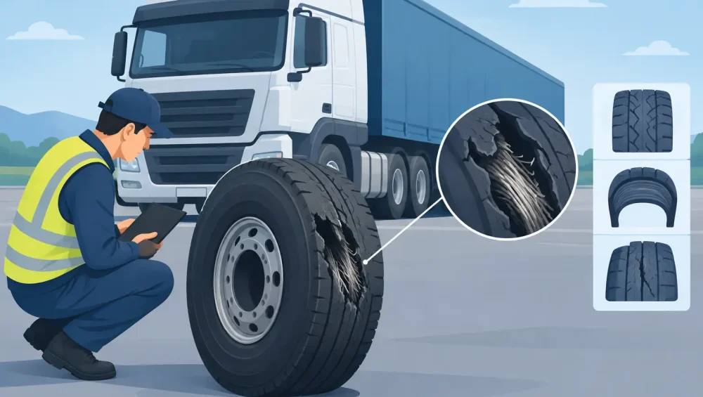 Tyre Failure Analysis for Heavy Vehicles